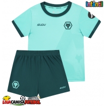 Camisa de Futebol Wolves Jean-Ricner Bellegarde #27 Equipamento Secundário Infantil 2025-26 Manga Curta (+ Calças curtas)